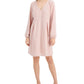 INC International Concepts Women's Chiffon Shift Dress Pink Size X-Small
