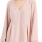 INC International Concepts Women's Chiffon Shift Dress Pink Size X-Small