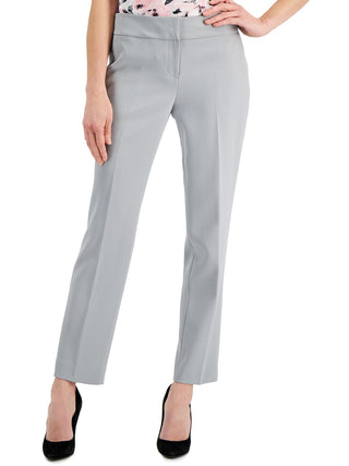 Kasper Women's Slim Straight Pants Gray Size 12