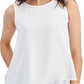 Anne Klein Women's Relaxed Tank Pullover Top White Size Medium