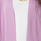 Jones New York Women's Open Front Cardigan Sweater With Rib Placket Purple Size Small