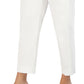 Jones New York Women's Slim Fit Sateen Zip Pocket Ankle Pants Brown Size 18W