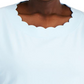 Anne Klein Women's Scalloped T-Shirt Blue Size 3X