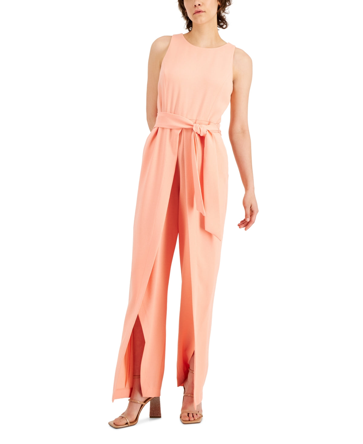 INC International Concepts Women's Walkthrough Jumpsuit Orange Size 2