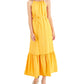 INC International Concepts Women's Woven Halter Maxi Dress Orange Size 10