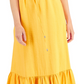 INC International Concepts Women's Woven Halter Maxi Dress Orange Size 10