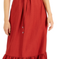 INC International Concepts Women's Halter Maxi Dress Red Size 16