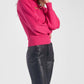 Elan - Peek-a-boo Cut Out Turtleneck Sweater
