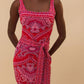 Farm Rio - Paisley Scarf Knit Mini Dress