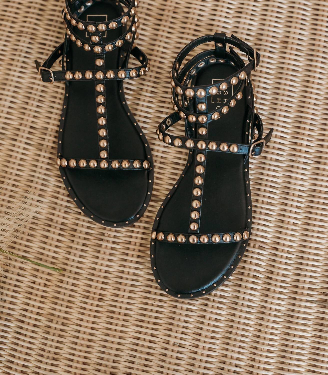 Shu Shop - Women's Best Gold Stud Sandals