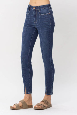 Judy Blue - High Waist Front Inseam & Slit Skinny Denim Jeans