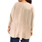 On The Plus Side - Lisse 3/4 Sleeve Side Panel Tunic - Plus
