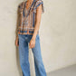 M.A.B.E. - Cass Print Frill Top