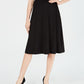 Kasper Women's A Line Midi Skirt Black Size Small
