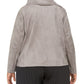 ANNE KLEIN Women's Gray Wrap Jacket Plus Size 0X