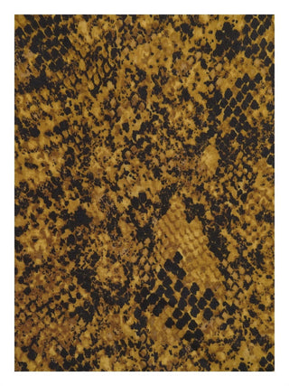 Bar III Women's Medium Yellow Snake-Print Lace-Trim Top Size Large