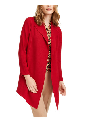 Anne Klein Women's Red Long Sleeve Open Cardigan Size X-Large