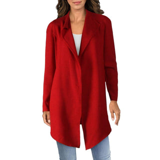 Anne Klein Women's Red Long Sleeve Open Cardigan Size X-Large