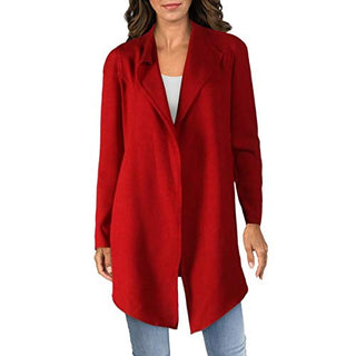 Anne Klein Women's Red Long Sleeve Open Cardigan Size X-Large