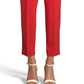 Anne Klein Women's Cotton Blend Double Weave Pant Red Size 14