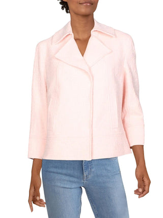 Anne Klein Women's Cropped Jacket Size 12 Color Pink
