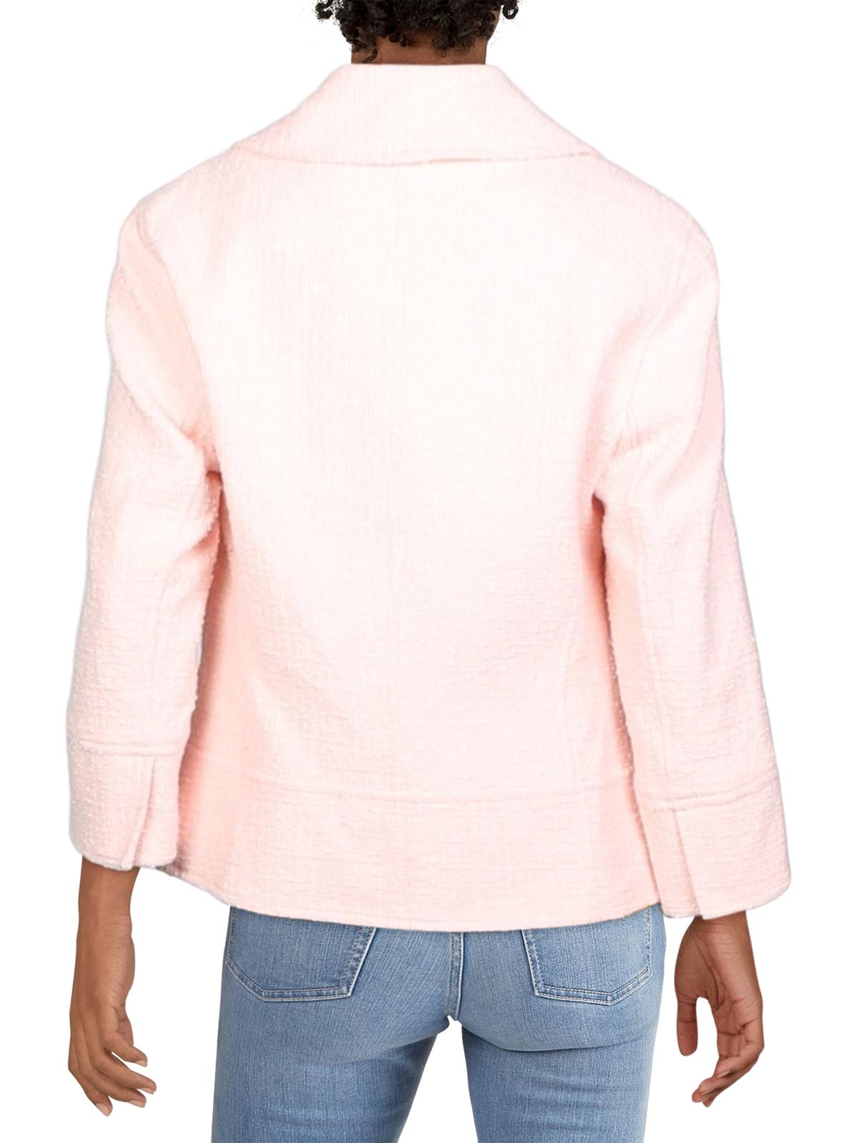 Anne Klein Women's Cropped Jacket Size 12 Color Pink