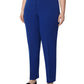 Anne Klein Women's Straight-Leg Pants in Black Plus Size