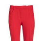 Anne Klein Women's Misses Twill Straight Leg Pant Red Size 10