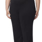 Jones New York Women's Serenity Pintuck Pull On Straight Leg Pants Black Size 1X