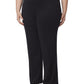 Jones New York Women's Serenity Pintuck Pull On Straight Leg Pants Black Size 1X