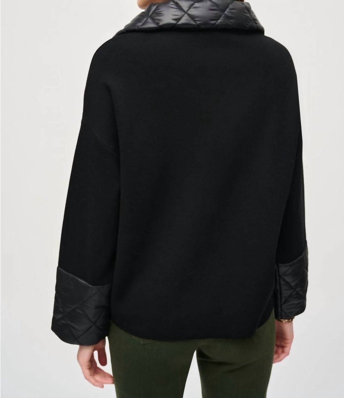 Joseph Ribkoff - Quilted Zip Front Knit Jacket