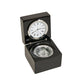 Creative Gifts International - Square Wood Box with Clock & Compass