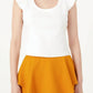 2.7 August Apparel - U-neckline Ribbed Knit Top