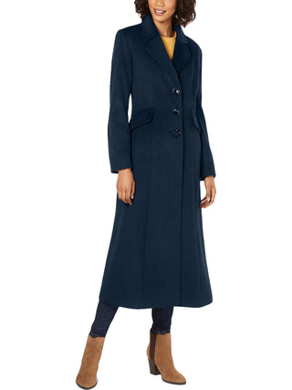 Forecaster Women's Maxi Notched-Collar Walker Coat Size 0