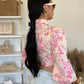 Olivaceous - Fiona Floral Puff Sleeve Corset Top