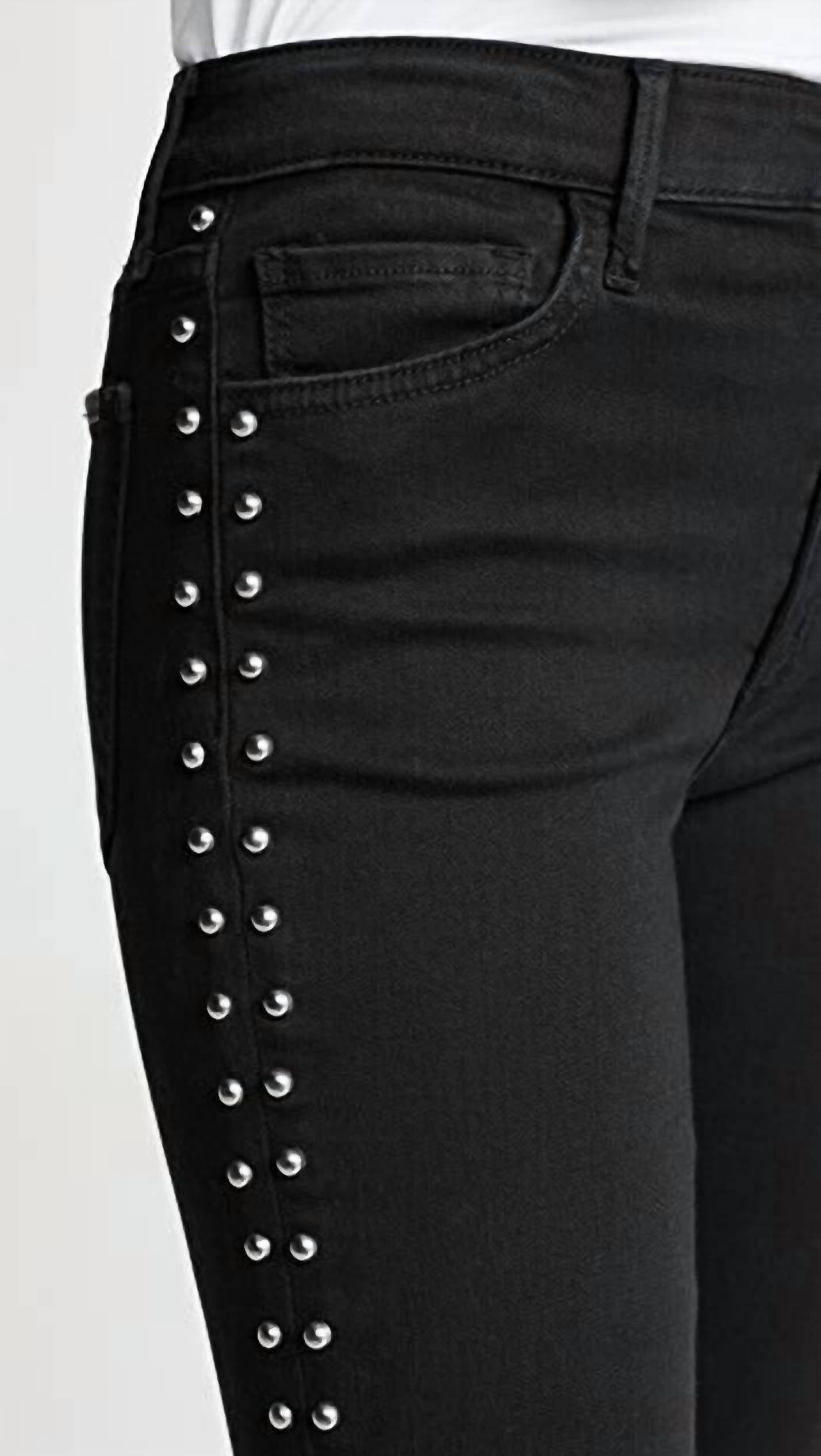 Joe'S Jeans - Charlie Studded High Rise Skinny Ankle Jeans
