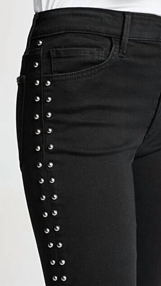 Joe'S Jeans - Charlie Studded High Rise Skinny Ankle Jeans