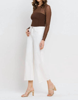 Vervet By Flying Monkey - High Rise Crop Wide Leg Jeans