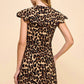 Tcec - Cheetah Printed Button Down Dress