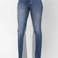 Judy Blue - Mid Rise Inseam Panel Flare Jeans
