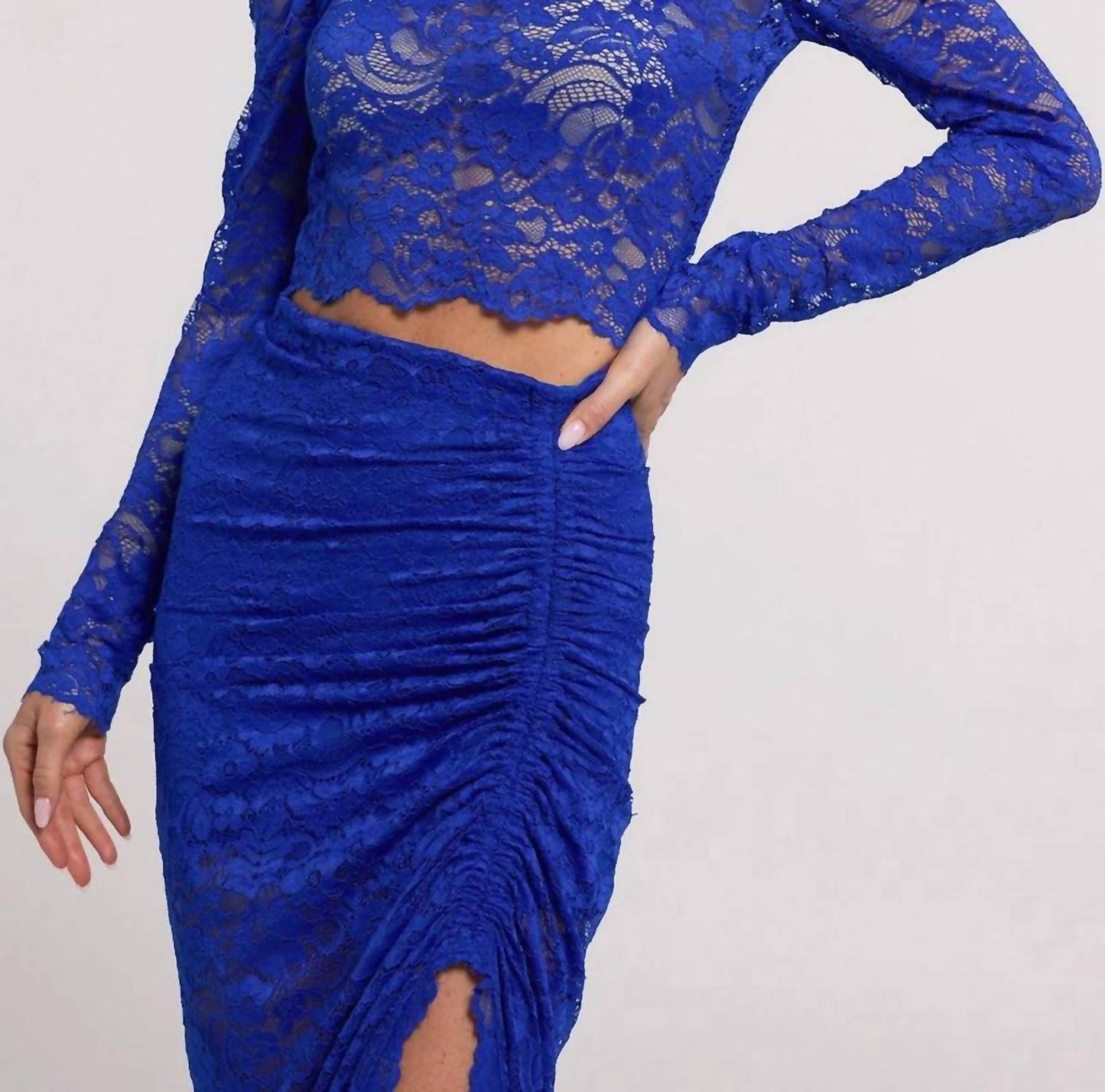 Generation Love - Long Sleeve Lace Crop Top