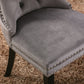 Nikki Collection Modern Velvet Upholstered Dining Chair Set