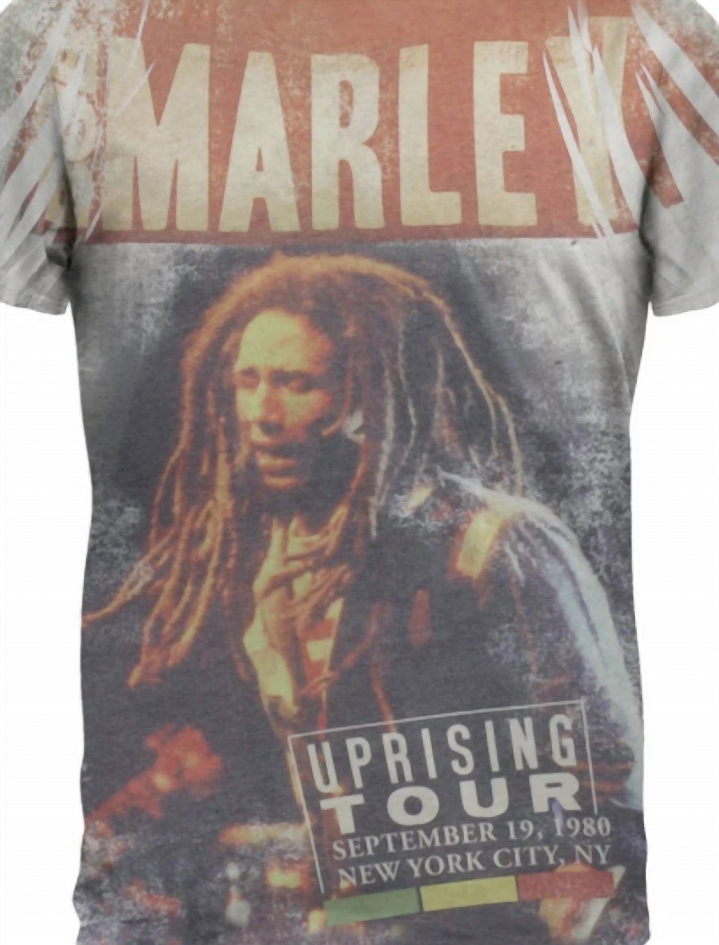 Bob Marley - Men's Uprising Tour All Over Soft T-shirt