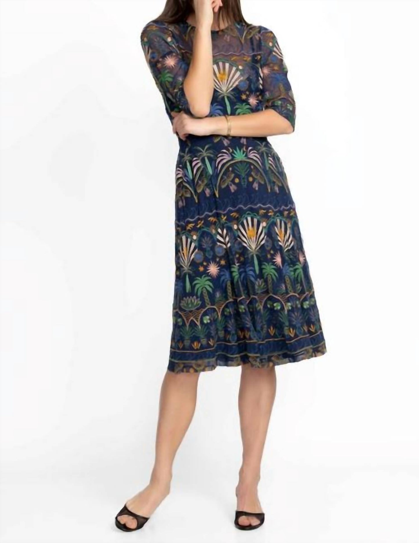 Johnny Was - NOVA PANELED MIDI DRESS
