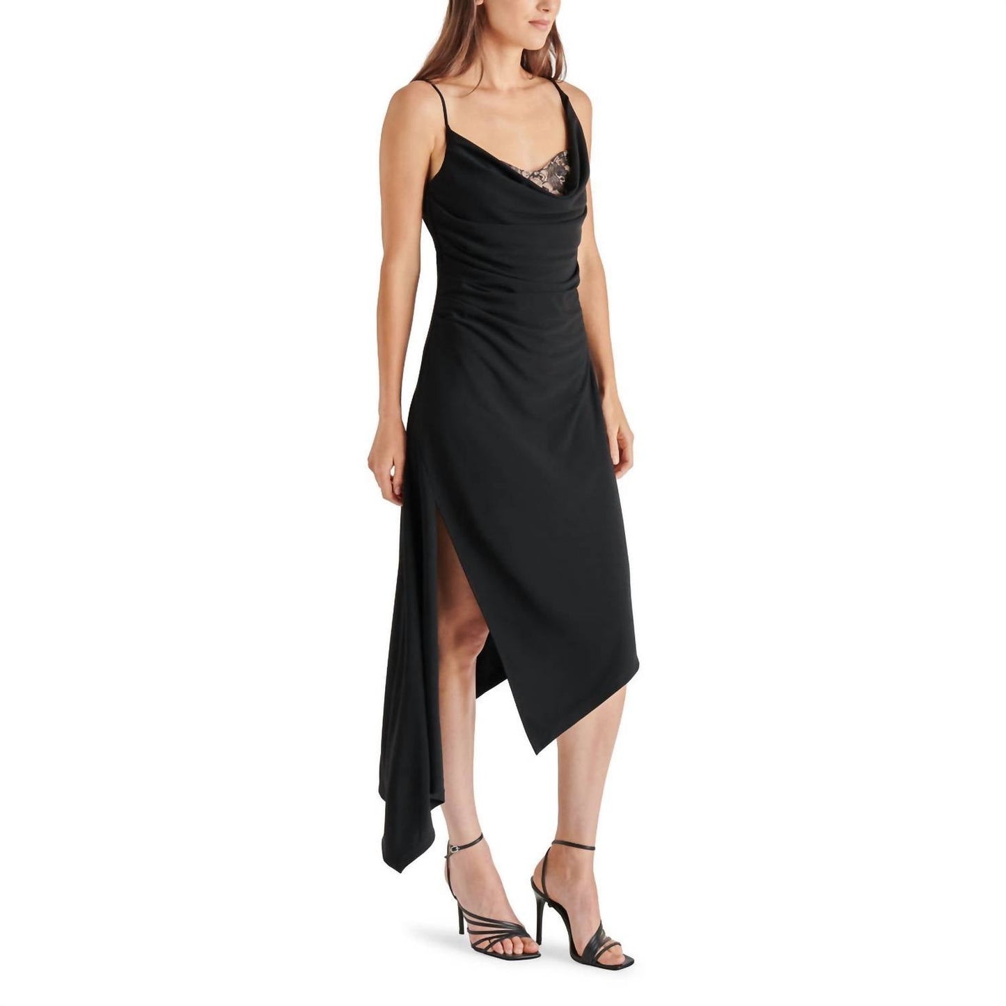 Steve Madden - Lysette Draped Lace Slip Dress