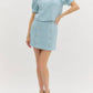 Entro - Textured Band Mini Skirt