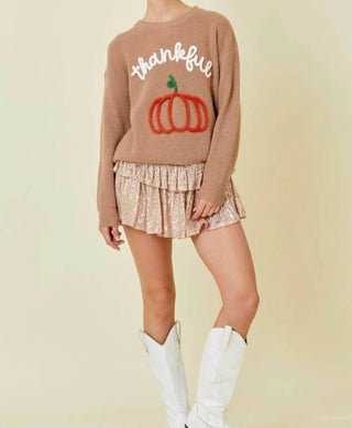 Bibi - 3d Pumpkin Thanksgiving Sweater