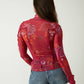 Free People - Charlie Printed Mesh Top
