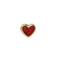 Hidalgo - Enamel Dangle Heart Charm Ring - Size 7