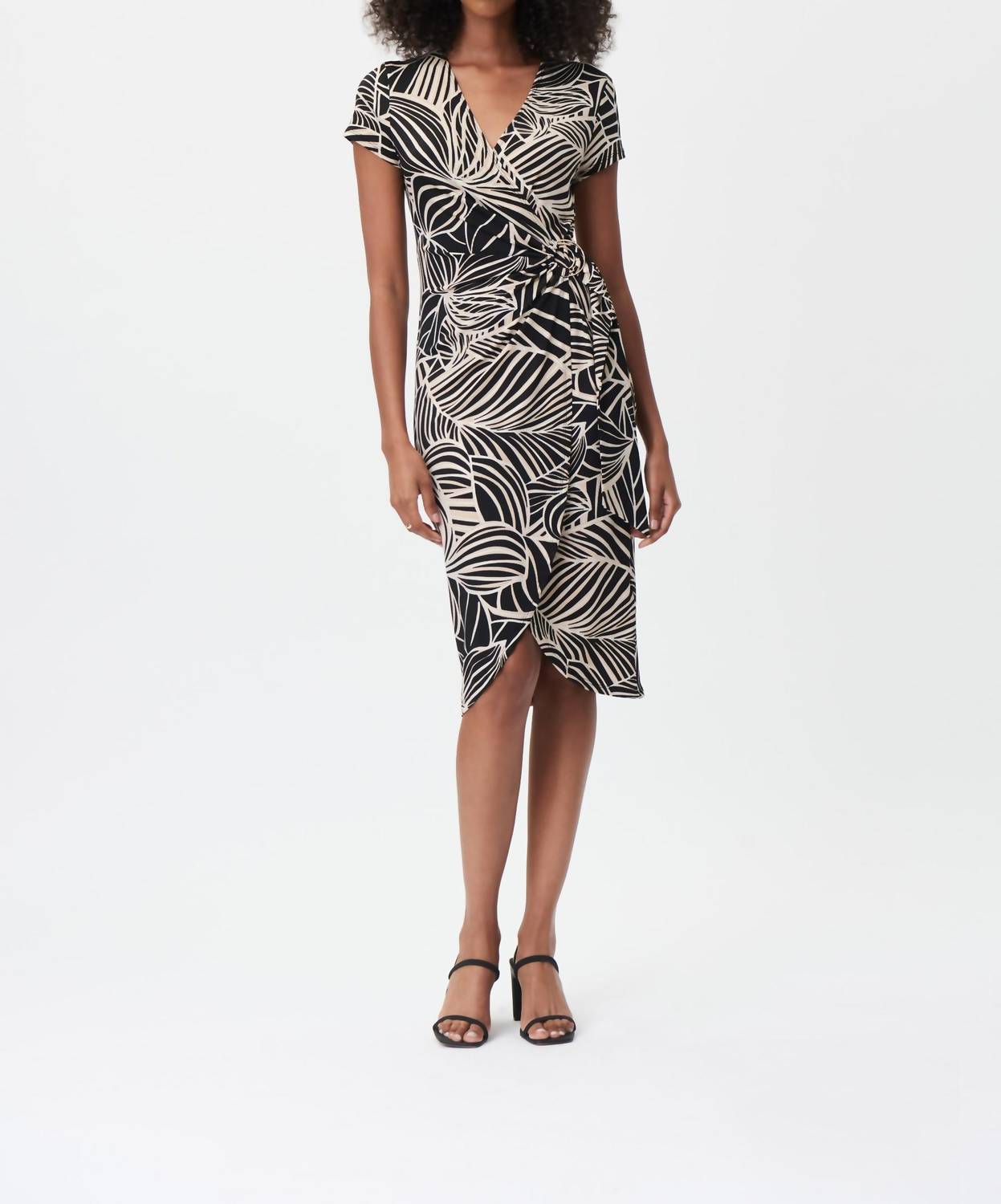 Joseph Ribkoff - Palm Print Wrap Dress